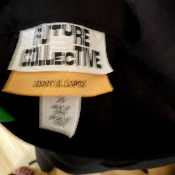 Future Collective Black Sleeveless Maxi Dress By Jenny Lopez Size 26 Cotton & Ra - Picture 6 of 6